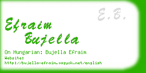 efraim bujella business card